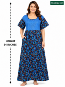 Sivam Nighty Cotton Gown Model 3XL- SBG3XL2302