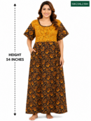 Sivam Nighty Cotton Gown Model 3XL- SBG3XL2304