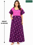 Sivam Nighty Cotton Gown Model 3XL- SBG3XL2307