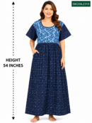 Sivam Nighty Cotton Gown Model 3XL- SBG3XL2310