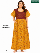 Sivam Nighty Cotton Gown Model 3XL- SBG3XL2312