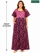 Sivam Nighty Cotton Gown Model 3XL- SBG3XL2316
