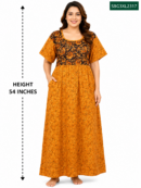 Sivam Nighty Cotton Gown Model 3XL- SBG3XL2317