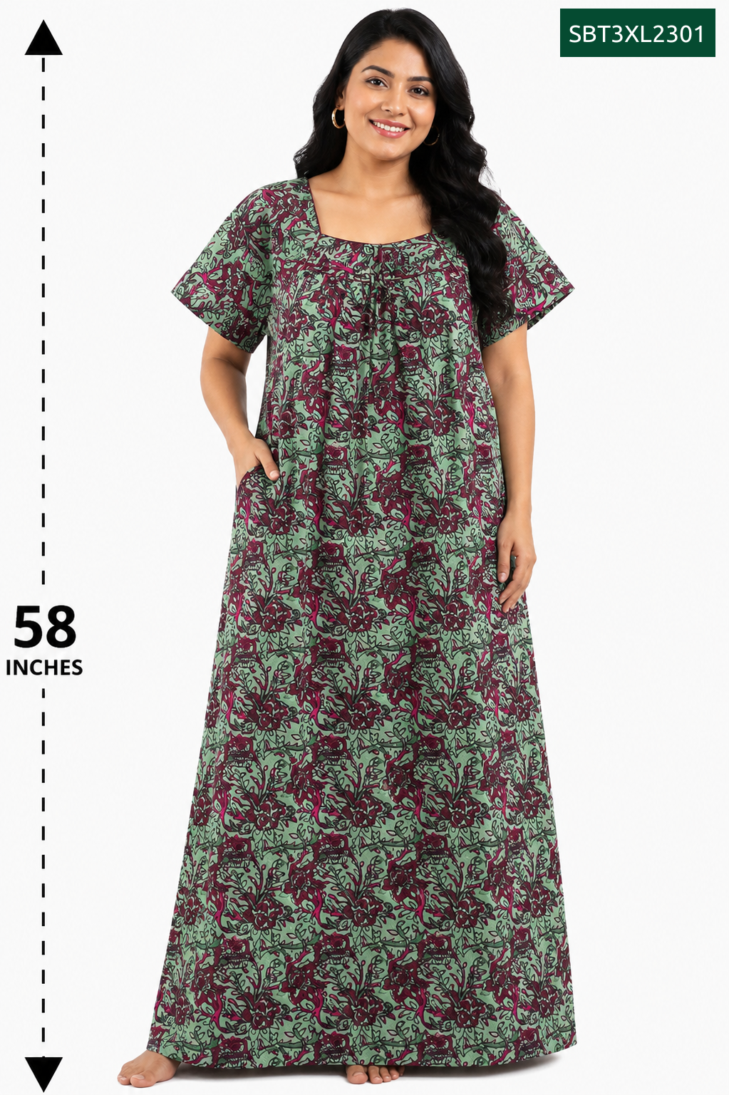 Sivam Nighty Cotton Titanic Model 3XL- SBT3XL2301