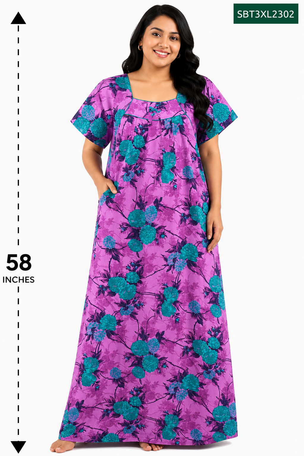 Sivam Nighty Cotton Titanic Model 3XL- SBT3XL2302