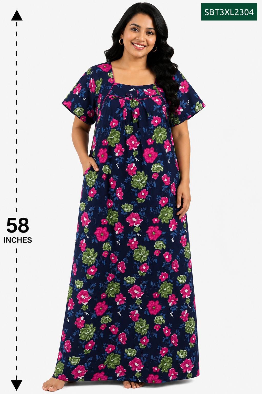 Sivam Nighty Cotton Titanic Model 3XL- SBT3XL2304