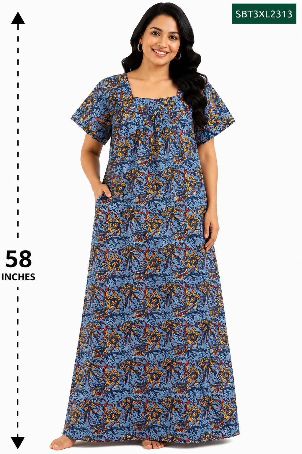 Sivam Nighty Cotton Titanic Model 3XL- SBT3XL2313