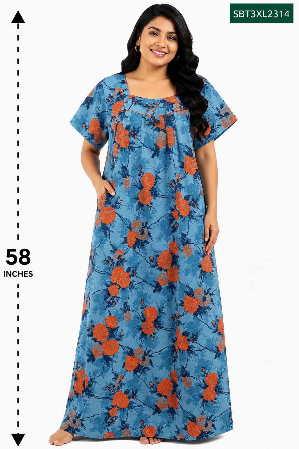 Sivam Nighty Cotton Titanic Model 3XL- SBT3XL2314