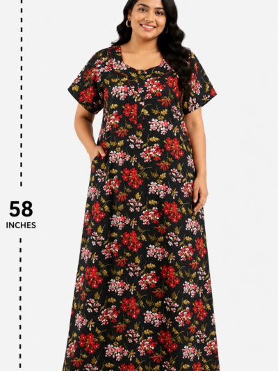 Sivam Nighty Cotton Zip Model 3XL- SBZ3XL2307