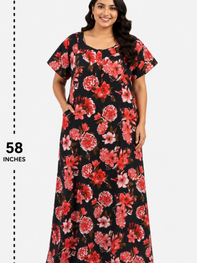 Sivam Nighty Cotton Zip Model 3XL- SBZ3XL2308