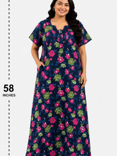 Sivam Nighty Cotton Zip Model 3XL- SBZ3XL2309