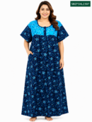 Sivam Nighty Cotton Zip Frock Model 3XL- SBZF3XL2307
