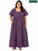 Sivam Nighty Cotton Zip Frock Model 3XL- SBZF3XL2310