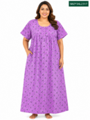 Sivam Nighty Cotton Zip Frock Model 3XL- SBZF3XL2317