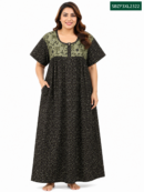 Sivam Nighty Cotton Zip Frock Model 3XL- SBZF3XL2322