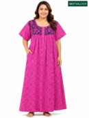 Sivam Nighty Cotton Zip Frock Model 3XL- SBZF3XL2329