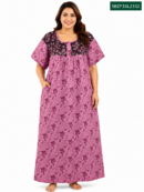 Sivam Nighty Cotton Zip Frock Model 3XL- SBZF3XL2332