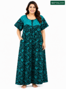 Sivam Nighty Cotton Zip Frock Model 3XL- SBZF3XL2334