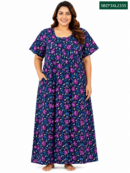 Sivam Nighty Cotton Zip Frock Model 3XL- SBZF3XL2335