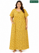 Sivam Nighty Cotton Zip Frock Model 3XL- SBZF3XL2336