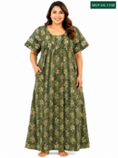 Sivam Nighty Cotton Zip Frock Model 3XL- SBZF3XL2338