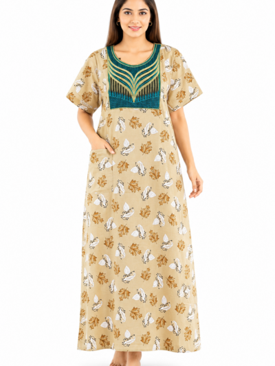 Sivam Nighty Cotton Embroid Model XL- SBbeXL2304