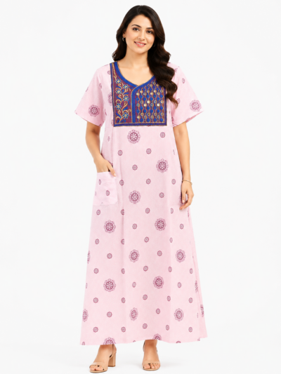 Sivam Nighty Cotton Embroid Model XL- SBbeXL2305