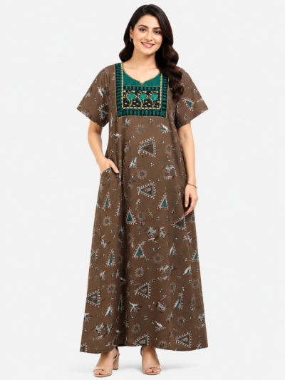 Sivam Nighty Cotton Embroid Model XL- SBbeXL2307