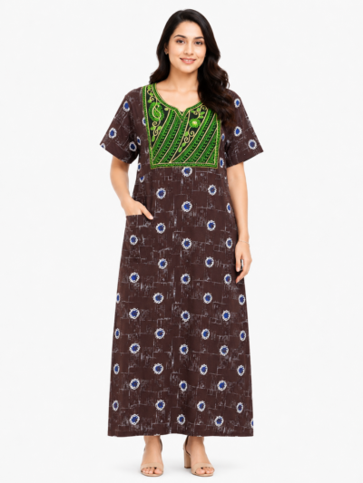 Sivam Nighty Cotton Embroid Model XL- SBbeXL2310