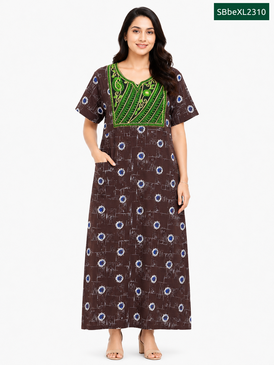 Sivam Nighty Cotton Embroid Model XL- SBbeXL2310