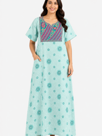 Sivam Nighty Cotton Embroid Model XL- SBbeXL2312