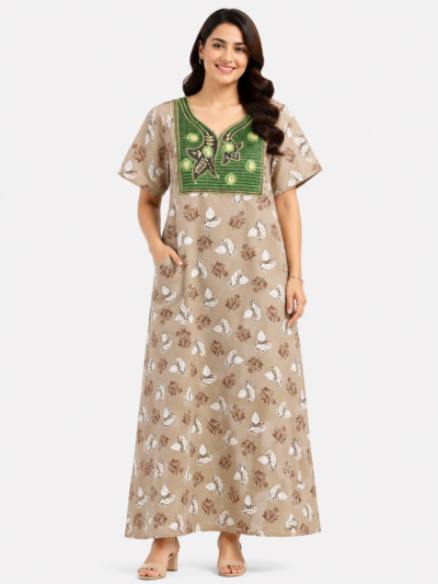 Sivam Nighty Cotton Embroid Model XL- SBbeXL2316
