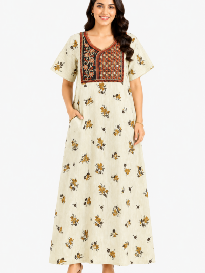 Sivam Nighty Cotton Embroid Model XL- SBbeXL2319