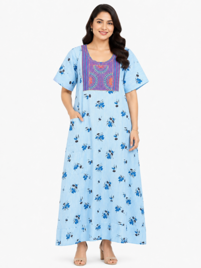 Sivam Nighty Cotton Embroid Model XL- SBbeXL2320