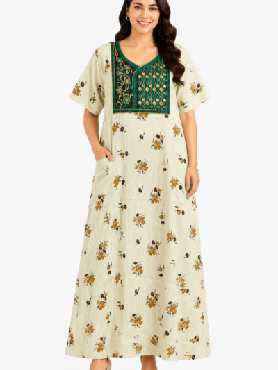 Sivam Nighty Cotton Embroid Model XL- SBbeXL2321