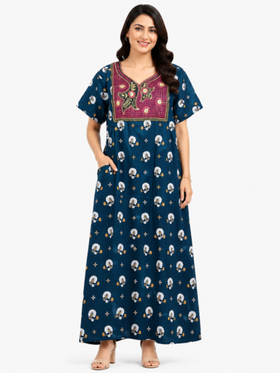 Sivam Nighty Cotton Embroid Model XL- SBbeXL2324