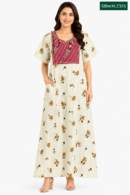 Sivam Nighty Cotton Embroid Model XL- SBbeXL2326