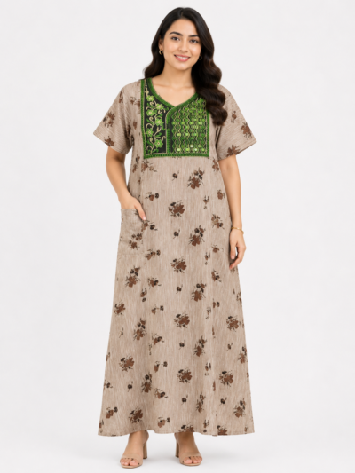 Sivam Nighty Cotton Embroid Model XL- SBbeXL2327