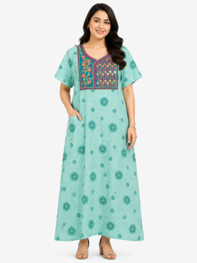 Sivam Nighty Cotton Embroid Model XL- SBbeXL2329