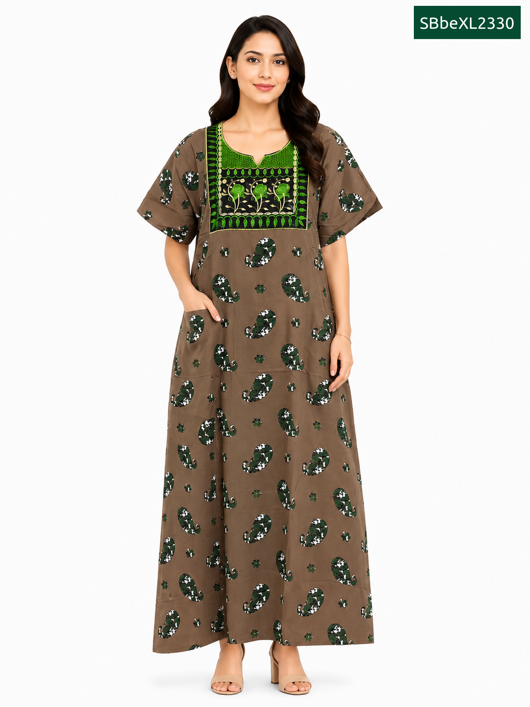 Sivam Nighty Cotton Embroid Model XL- SBbeXL2330