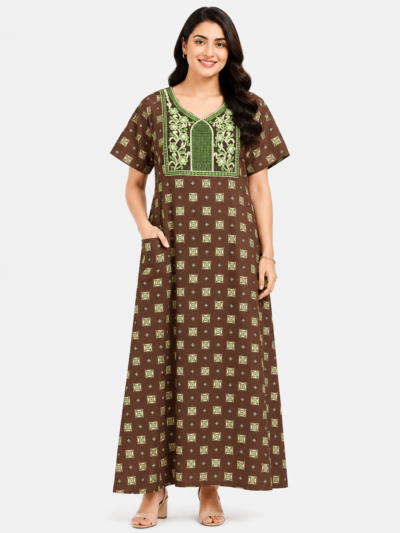 Sivam Nighty Cotton Embroid Model XL- SBbeXL2334