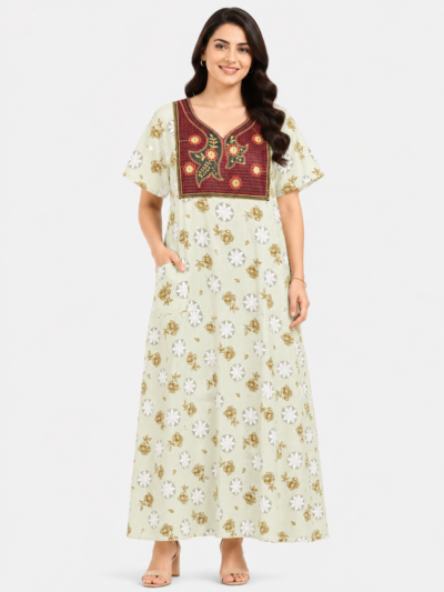 Sivam Nighty Cotton Embroid Model XL- SBbeXL2336