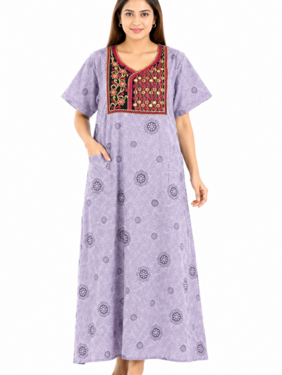 Sivam Nighty Cotton Embroid Model XL- SBbeXL2338
