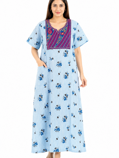 Sivam Nighty Cotton Embroid Model XL- SBbeXL2340