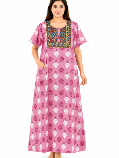 Sivam Nighty Cotton Embroid Model XXL- SBbeXXL2302