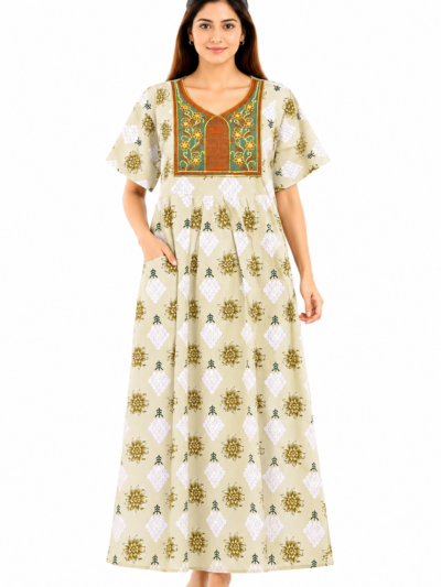 Sivam Nighty Cotton Embroid Model XXL- SBbeXXL2303