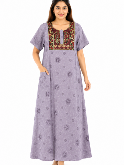 Sivam Nighty Cotton Embroid Model XXL- SBbeXXL2304