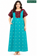 Sivam Nighty Cotton Zip gown Model XXL- SBfpgXXL2307