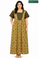 Sivam Nighty Cotton Zip gown Model XXL- SBfpgXXL2312
