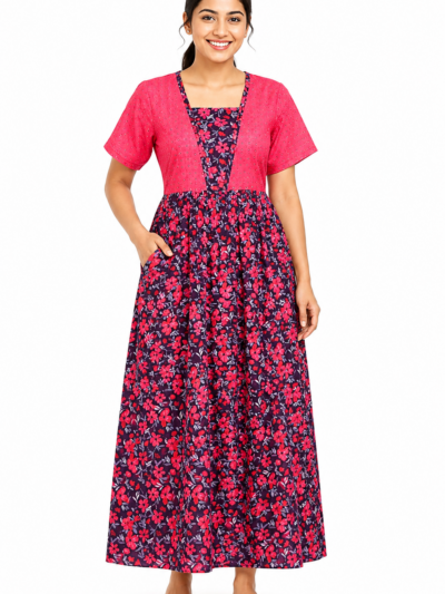Sivam Nighty Cotton V Neck Model XL- SNVNGXL02